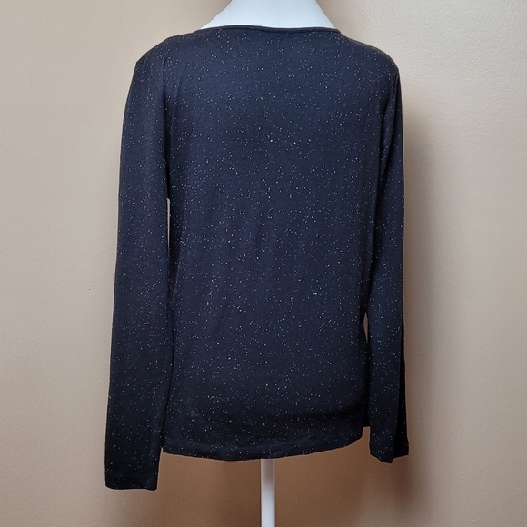 LOFT Black Long-Sleeve Shirt - Picture 3 of 6